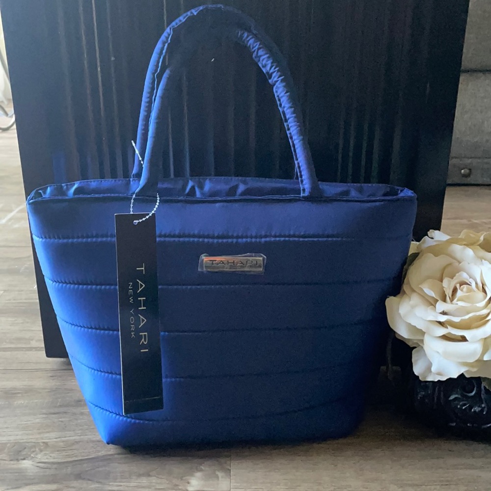 BNWT Blue Tahari Insulated Tote Bag